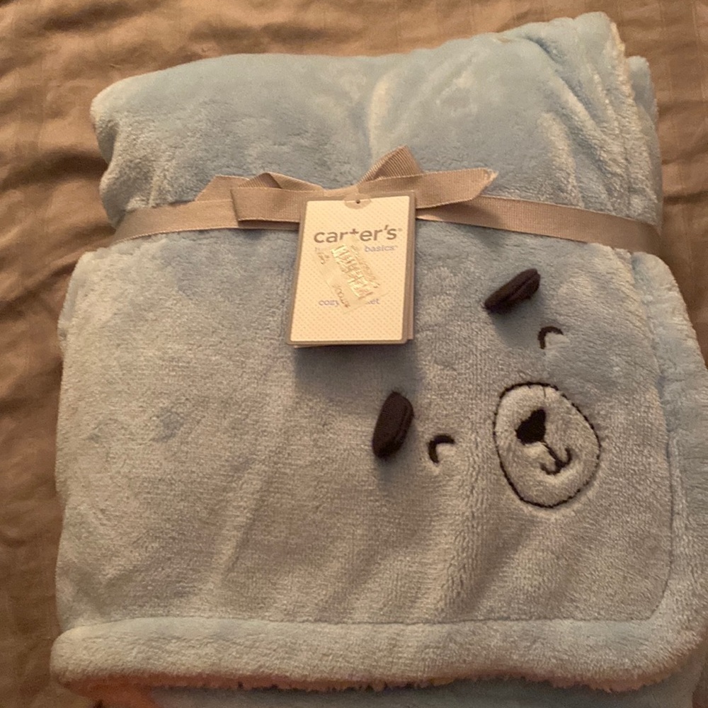 Carter’s Little Boy Basic Cozy Blanket NWT